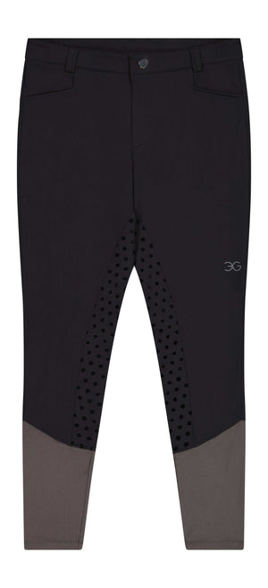 Gallant Equestrian Mens Breeches with full seat, mid-rise design, deep pockets, lockdown zips, 4-way stretch fabric.