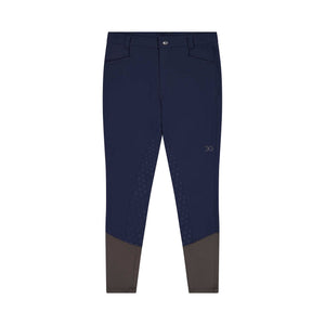 Gallant Equestrian Mens Breeches, classic riding pants with full seat, mid-rise design, and deep pockets in navy.