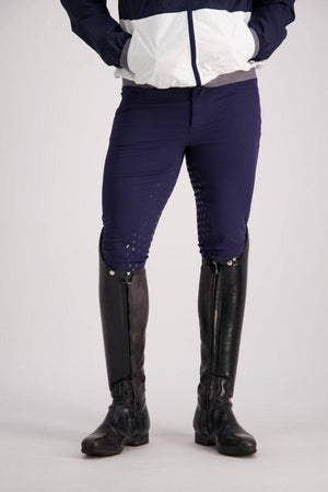 Gallant Equestrian Mens Breeches with full seat grip, mid-rise design, and 4-way stretch fabric.