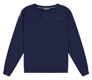 Gallant Equestrian Mens Sweatshirt, navy, loop backed cotton, slim fit, winter riding top.