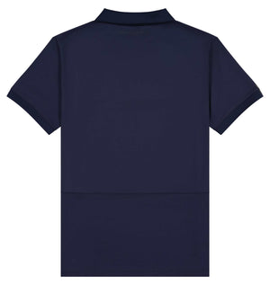 Navy Gallant Equestrian Mens Equestrian Polo Shirt, tailored slim fit, made from recycled polyester and Lycra, short sleeves, breathable and stretchy fabric.