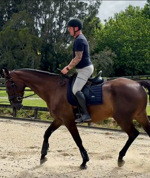 Matt riding Samson 
