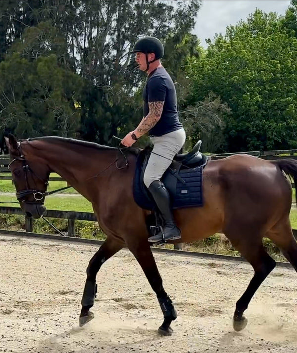 Matt riding Samson 