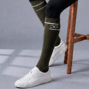 Mens Riding Socks - Olive/Black