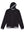 Gallant Equestrian Mens Equestrian Hoodie with asymmetrical zip and elastic hood, slim fit, loop-backed cotton fabric, black color.