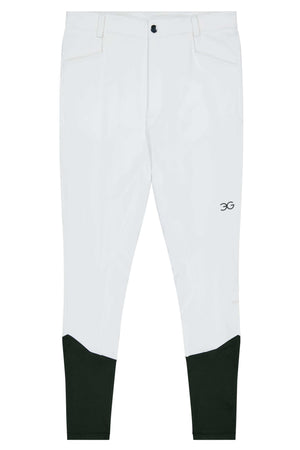 Men's competition breeches with knee-only silicone grip for riding performance and comfort
